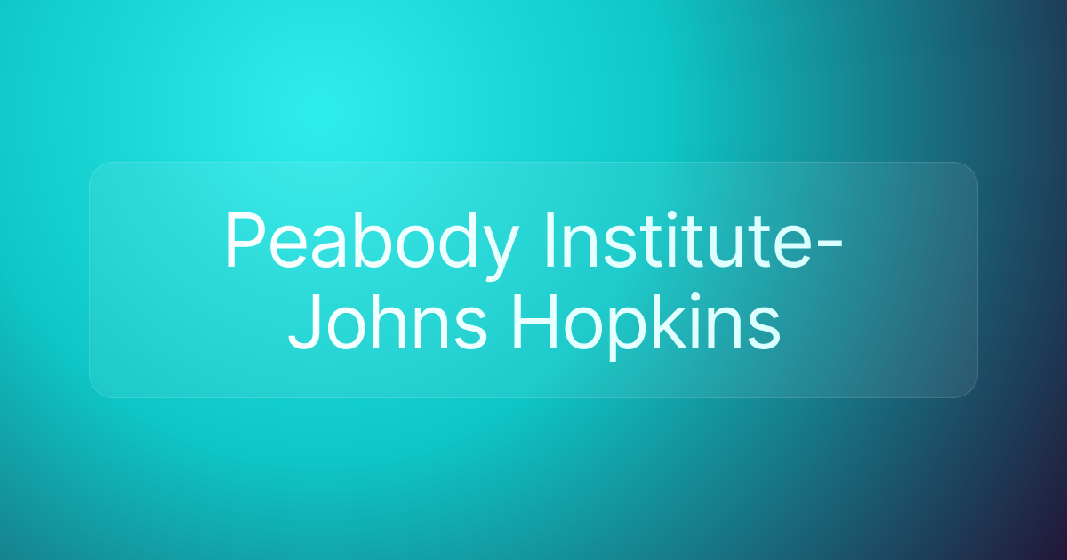 Peabody Institute-Johns Hopkins