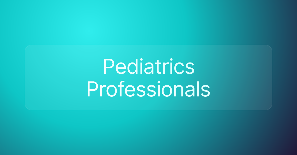 Pediatrics Professionals