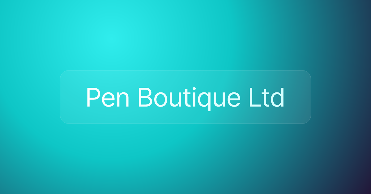 Pen Boutique Ltd
