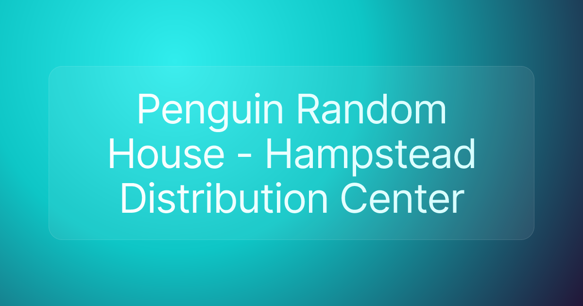 Penguin Random House - Hampstead Distribution Center
