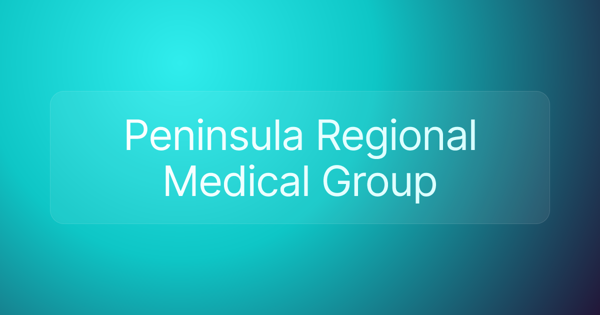 Peninsula Regional Medical Group
