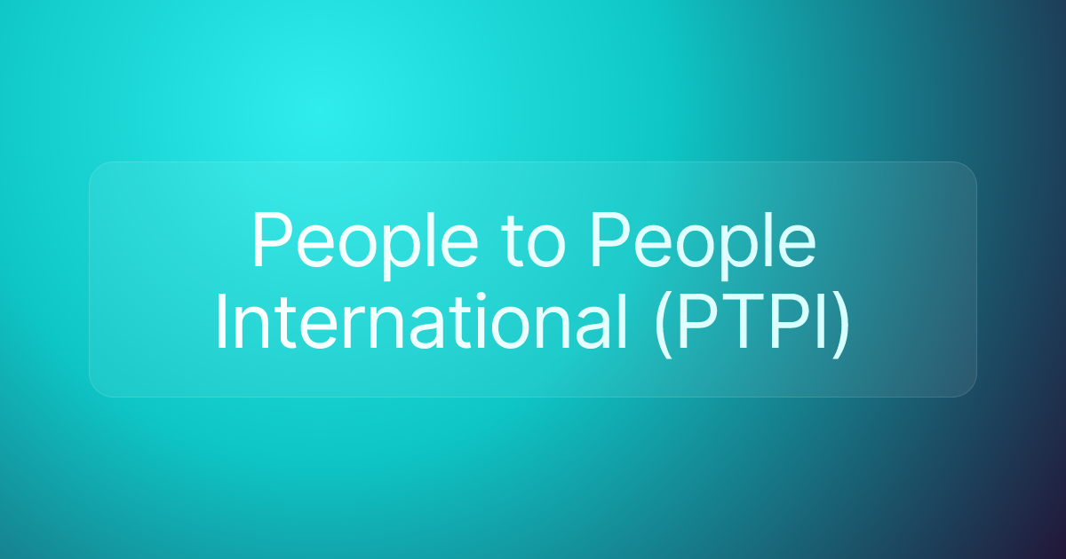 People to People International (PTPI)