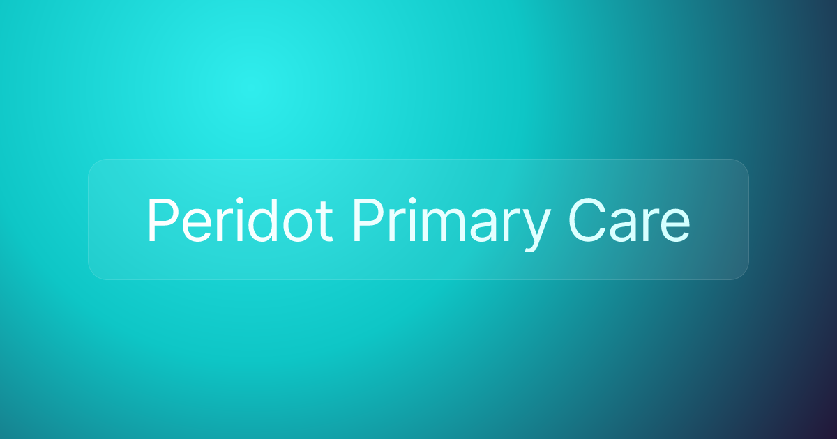 Peridot Primary Care