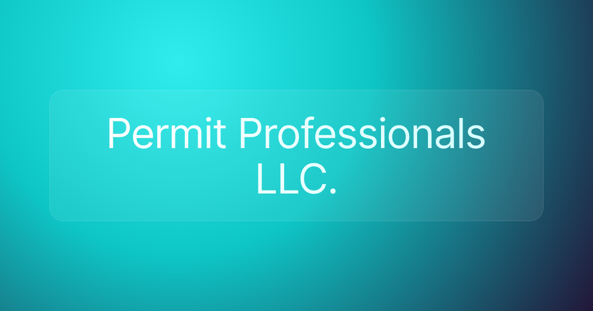 Permit Professionals LLC.