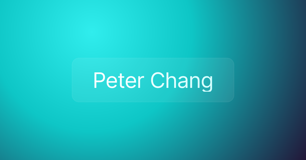 Peter Chang