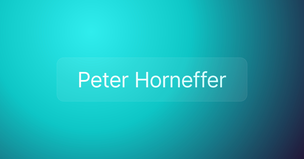 Peter Horneffer