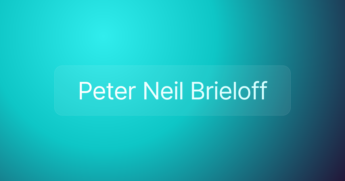 Peter Neil Brieloff