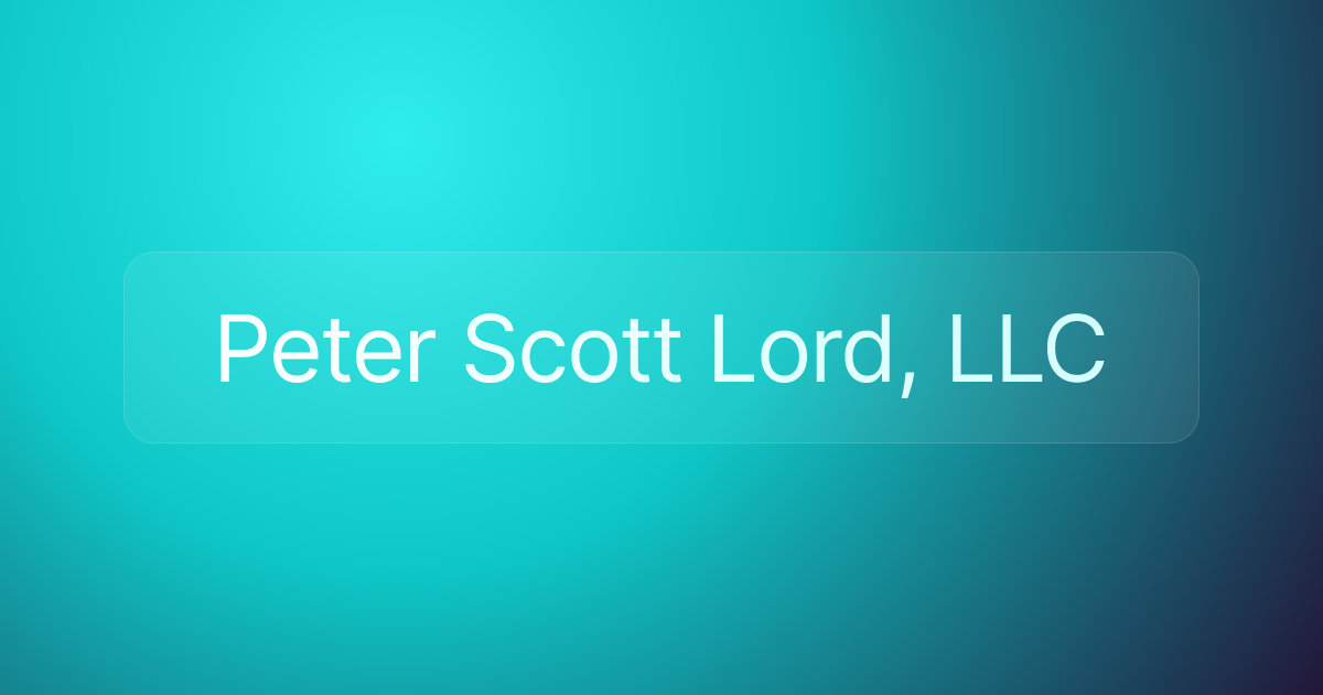 Peter Scott Lord, LLC