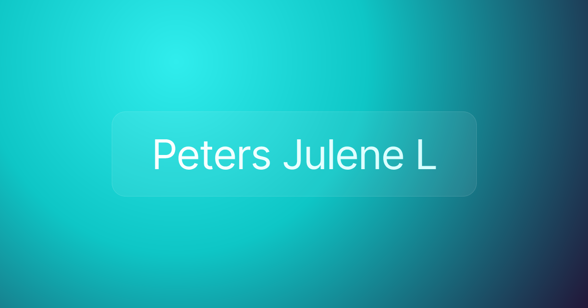 Peters Julene L