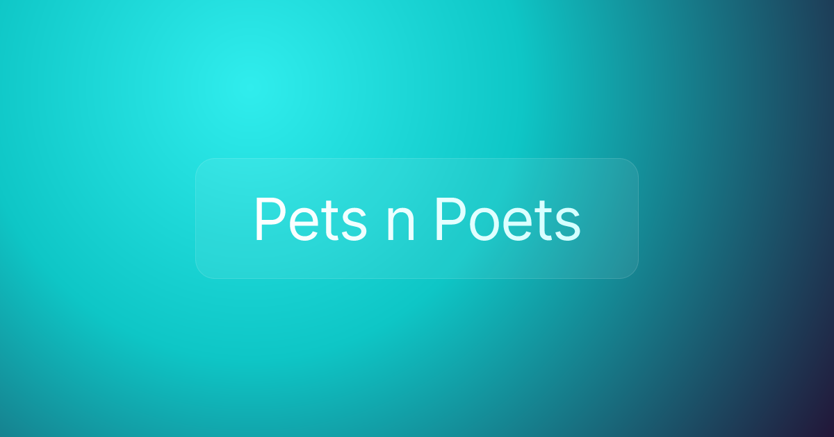 Pets n Poets