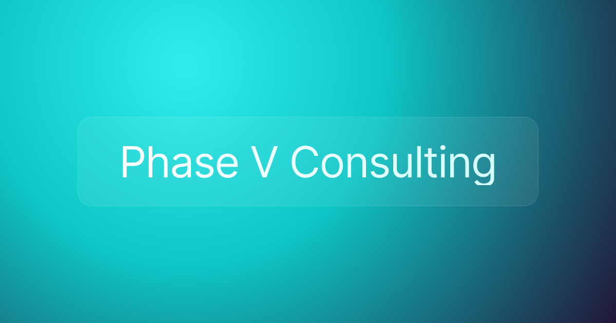 Phase V Consulting