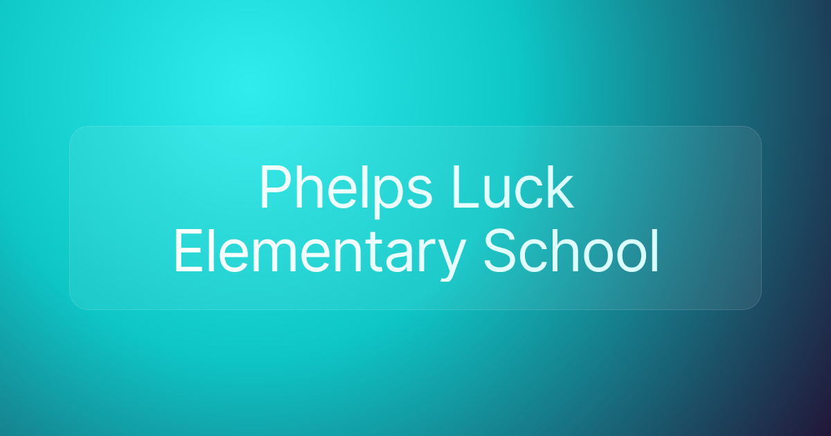 Phelps Luck Elementary School