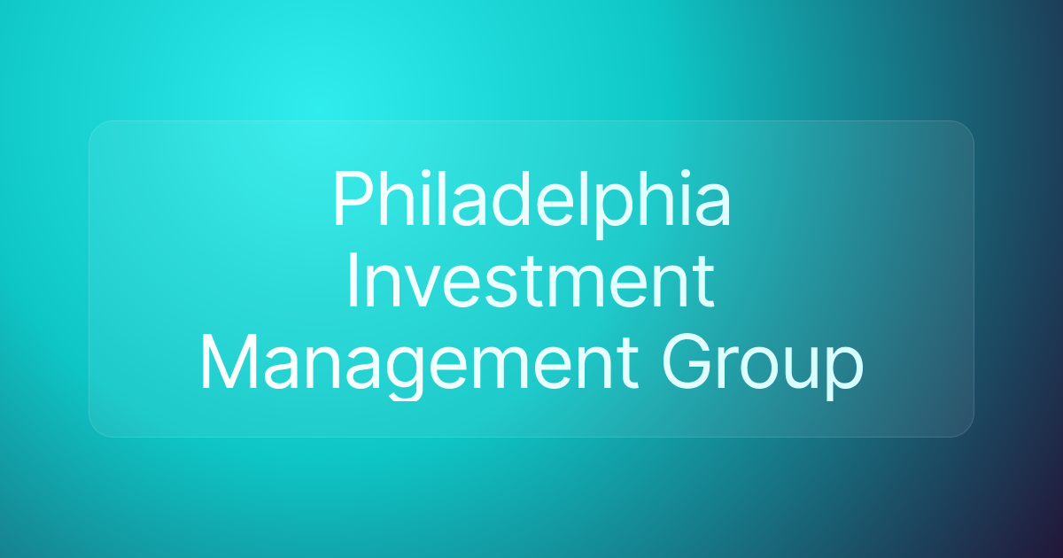 Philadelphia Investment Management Group