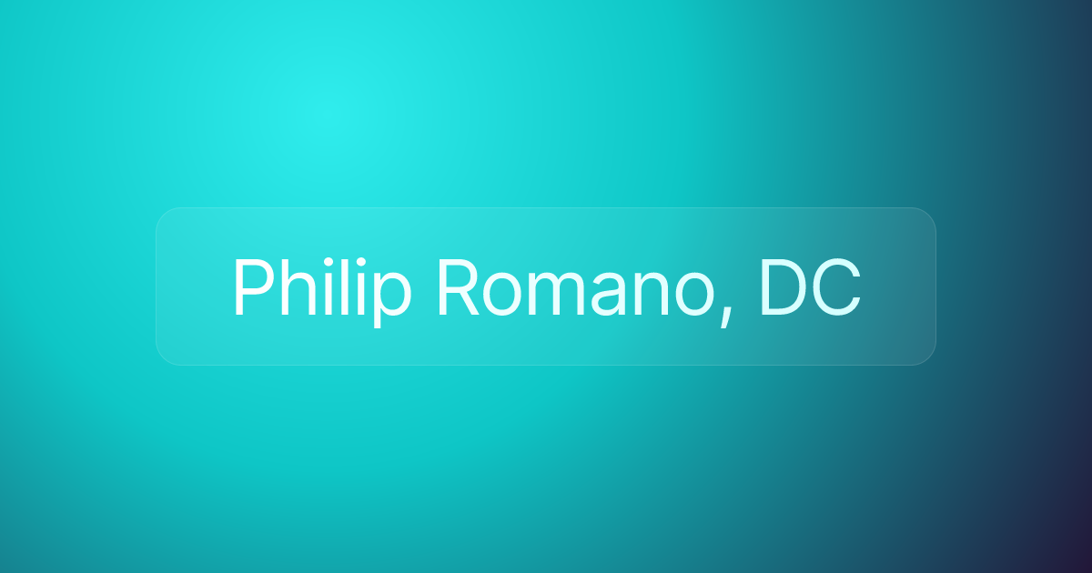Philip Romano, DC