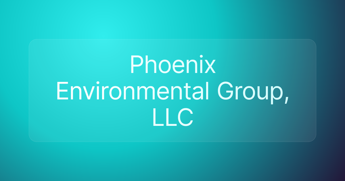Phoenix Environmental Group, LLC