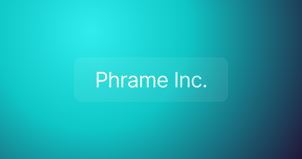 Phrame Inc.