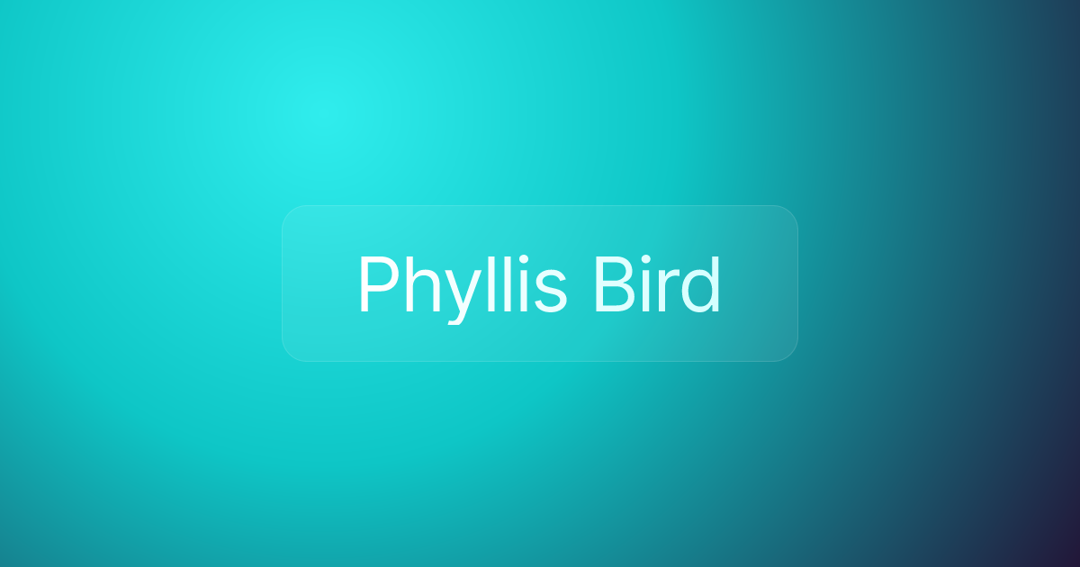 Phyllis Bird