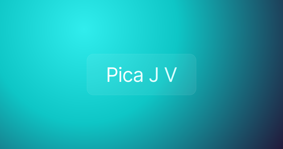 Pica J V