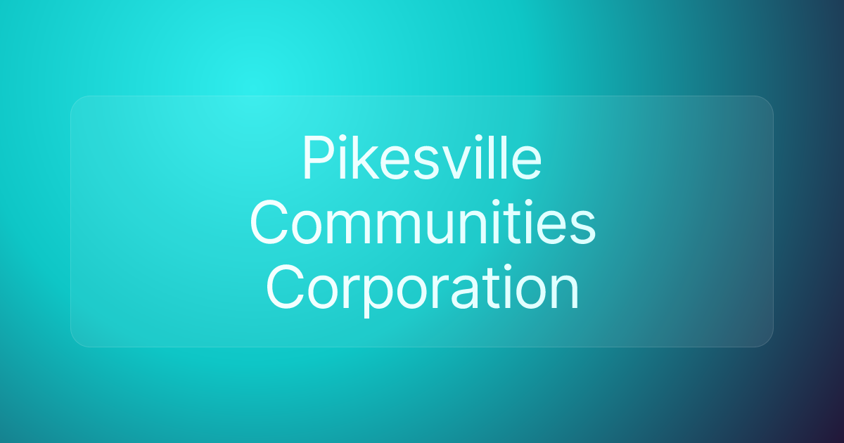 Pikesville Communities Corporation