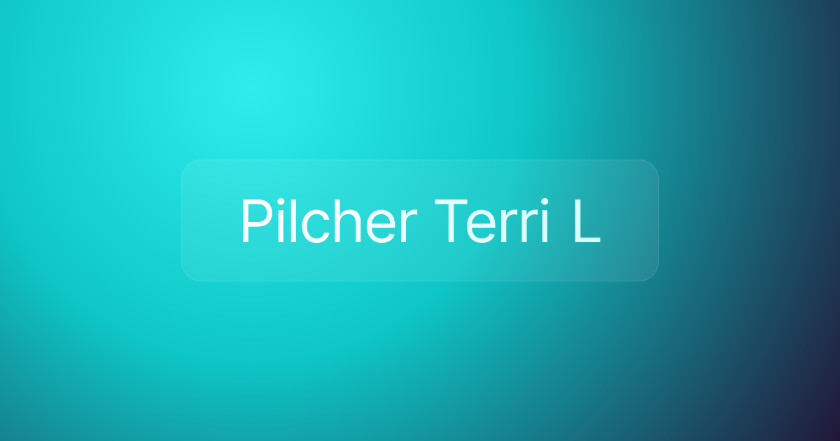 Pilcher Terri L