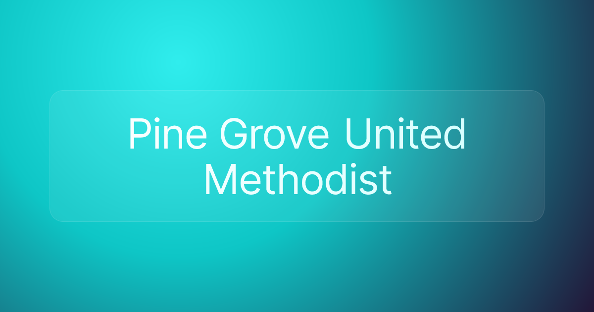 Pine Grove United Methodist