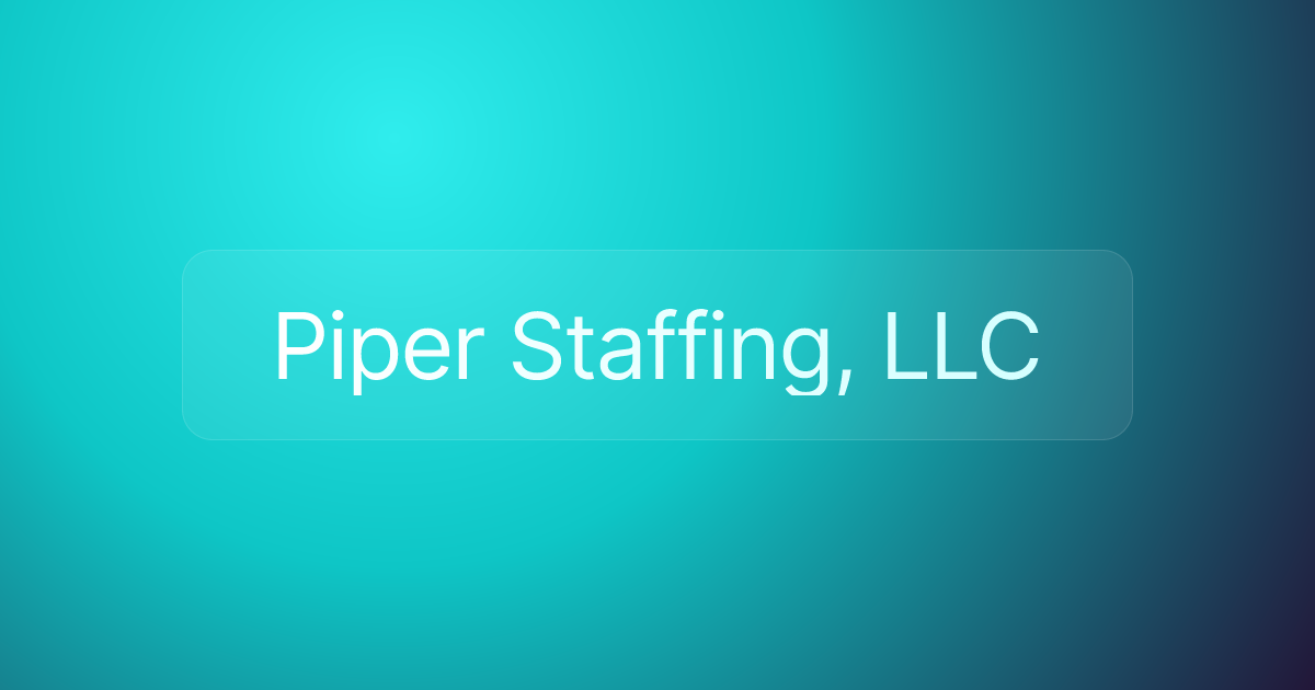 Piper Staffing, LLC
