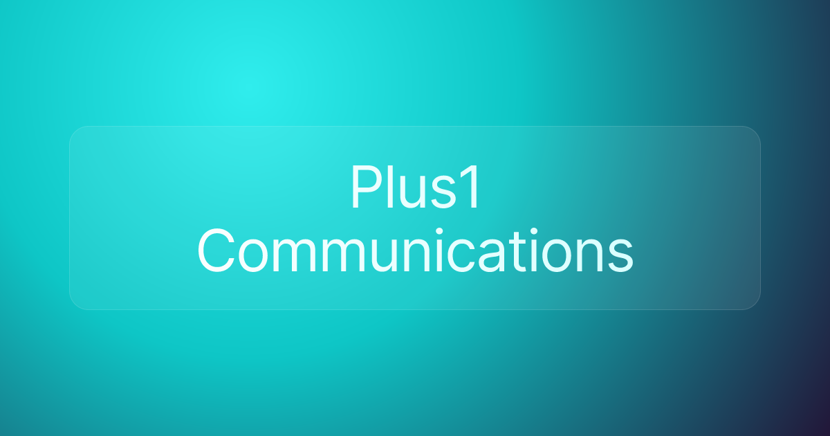 Plus1 Communications