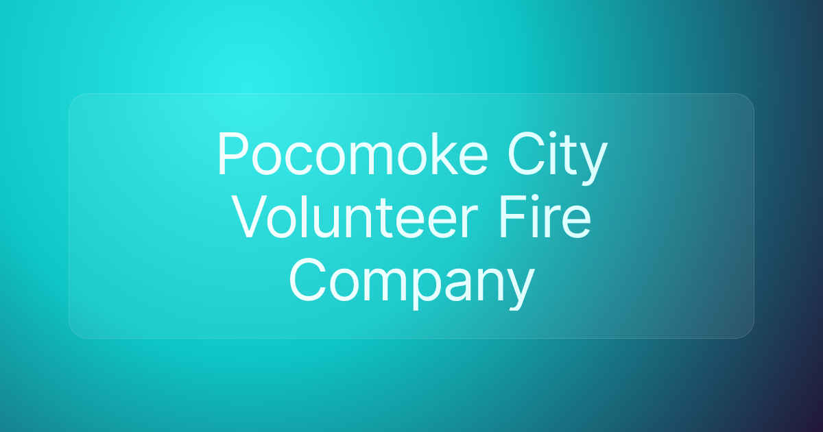 Pocomoke City Volunteer Fire Company