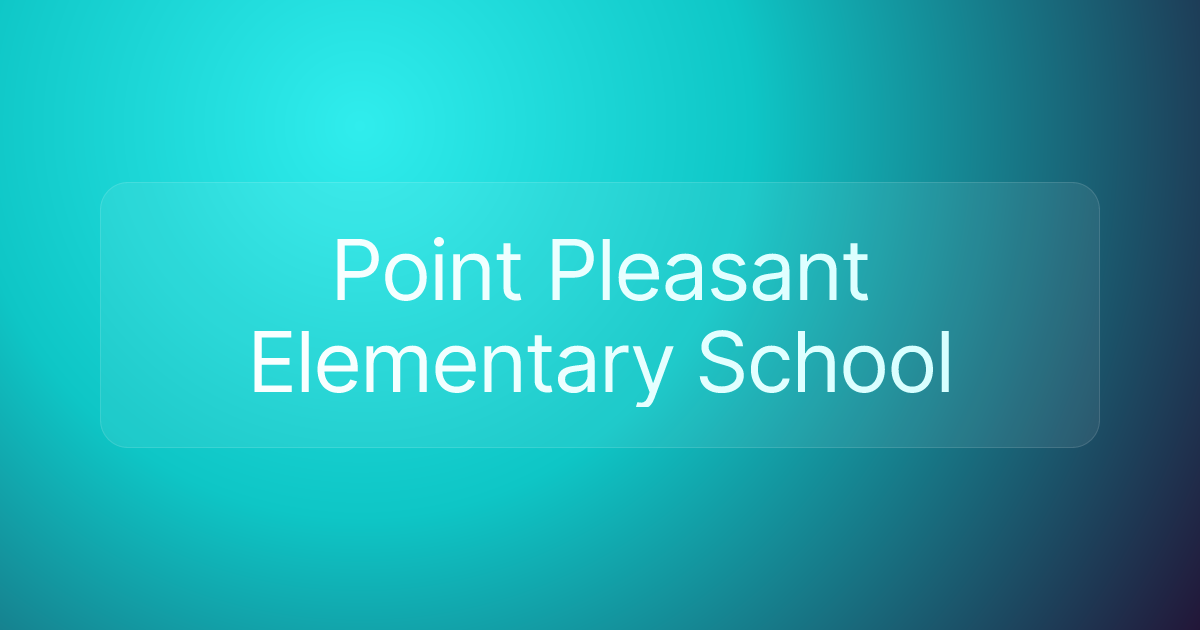 Point Pleasant Elementary School