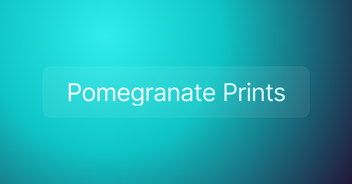 Pomegranate Prints