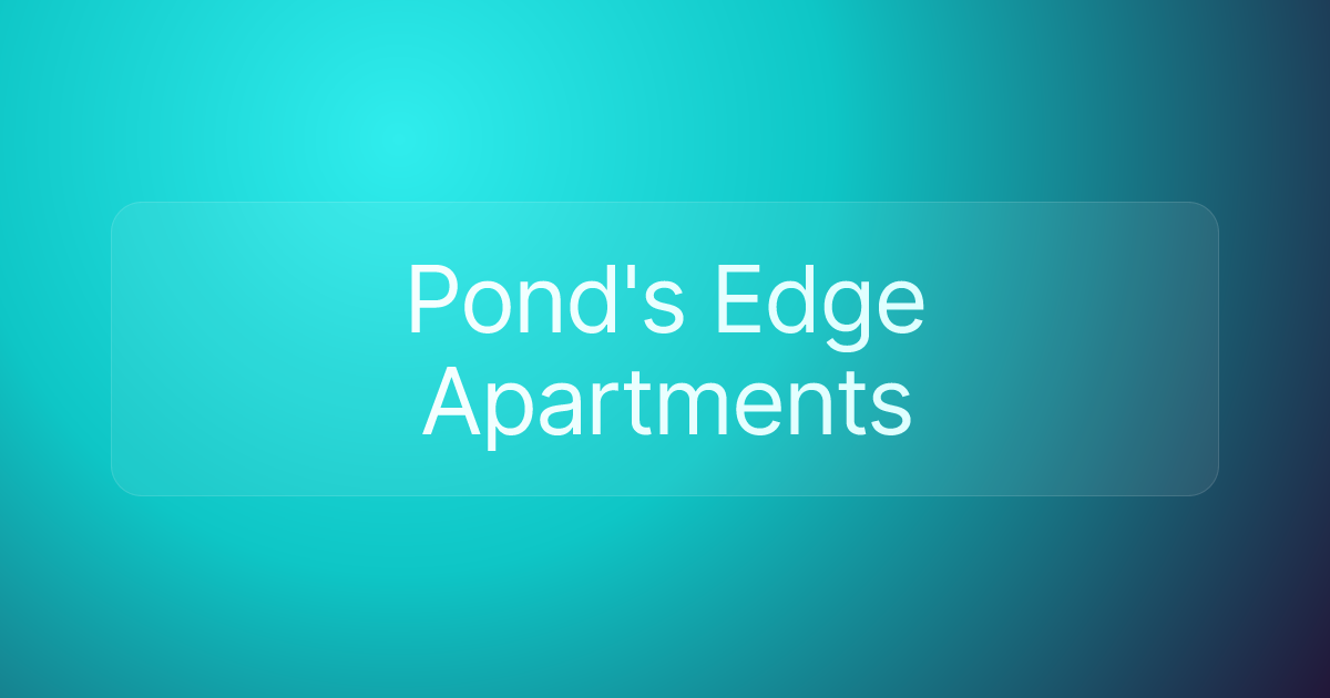 Pond's Edge Apartments