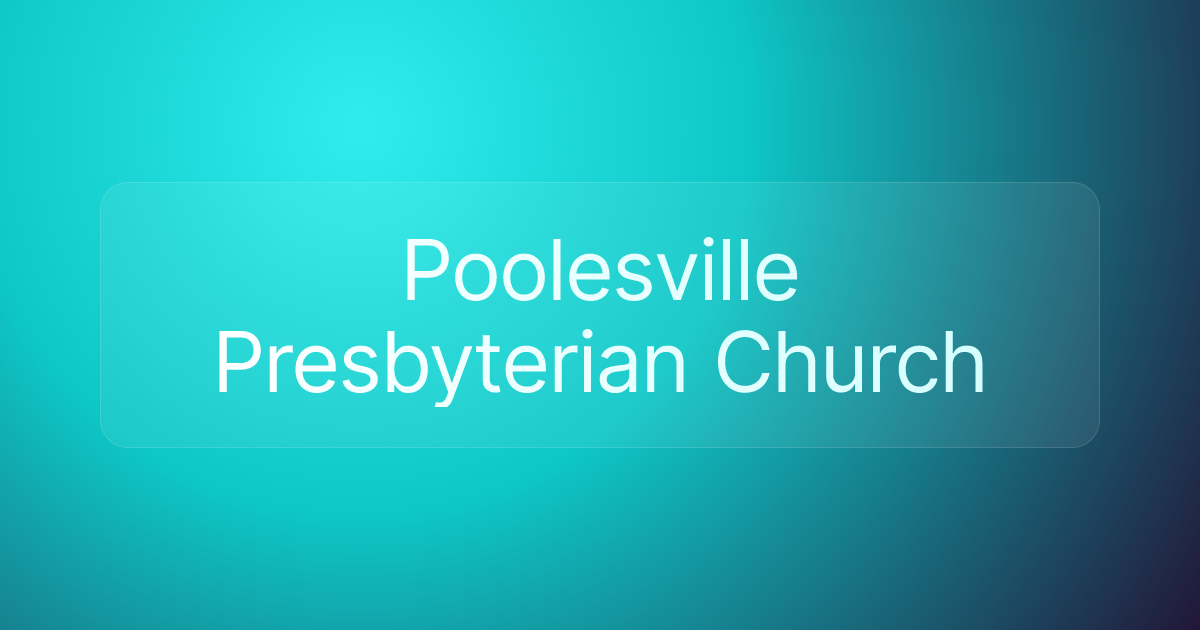 Poolesville Presbyterian Church