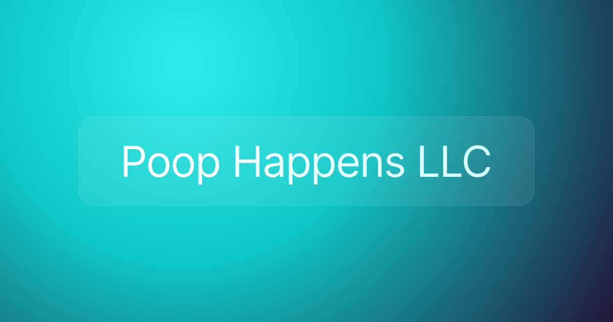 Poop Happens LLC