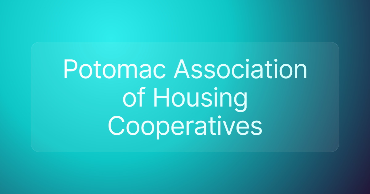 Potomac Association of Housing Cooperatives