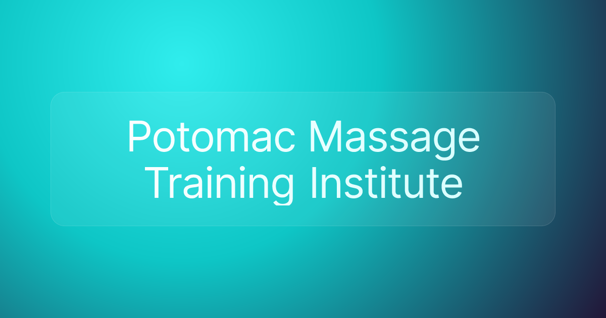 Potomac Massage Training Institute