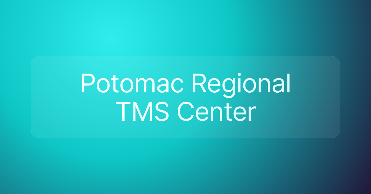 Potomac Regional TMS Center