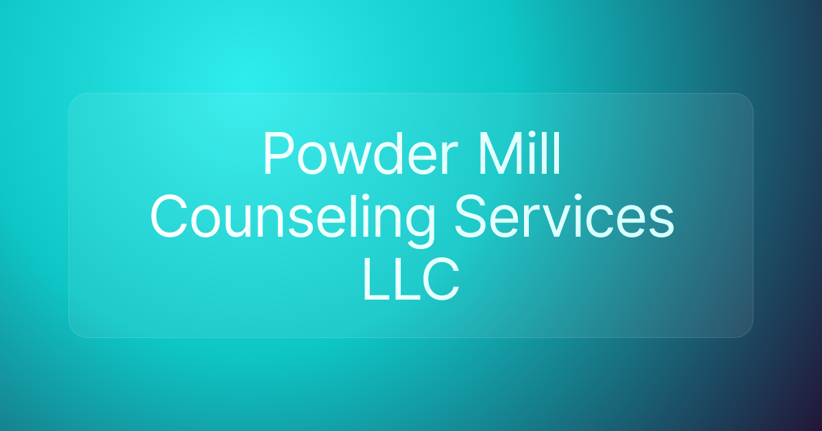 Powder Mill Counseling Services LLC