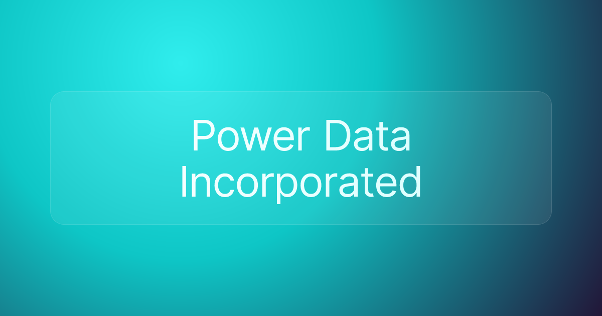 Power Data Incorporated