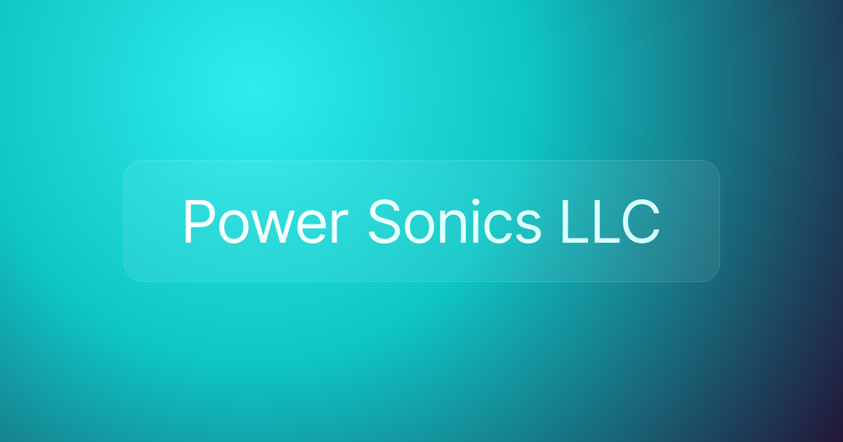 Power Sonics LLC