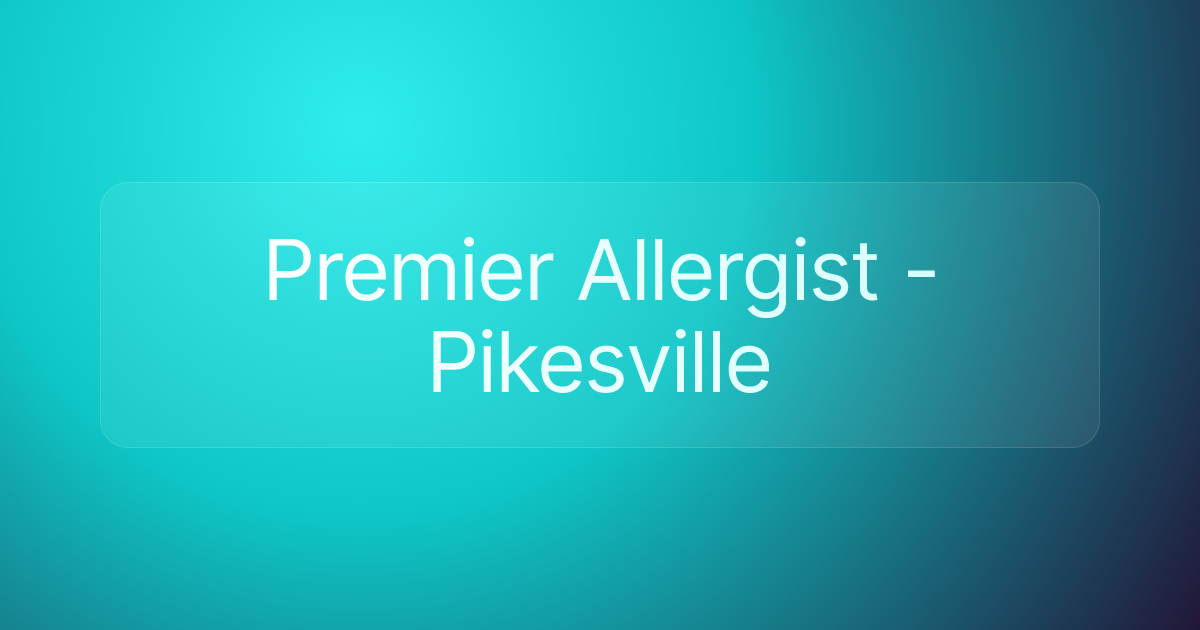 Premier Allergist - Pikesville
