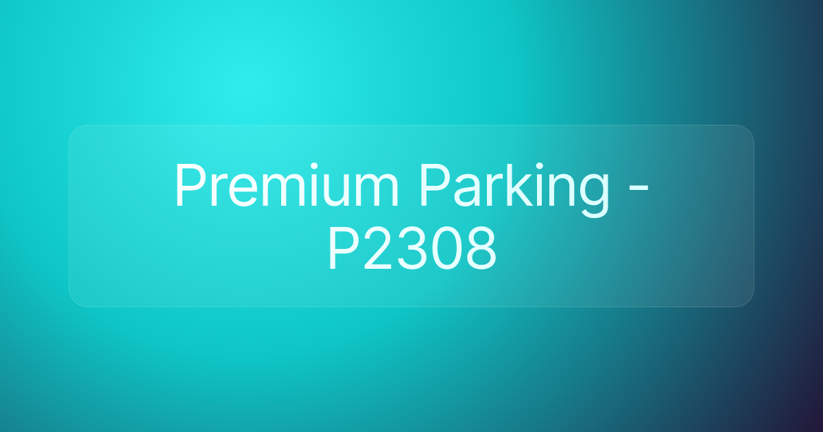 Premium Parking - P2308