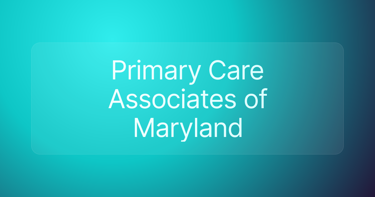 Primary Care Associates of Maryland