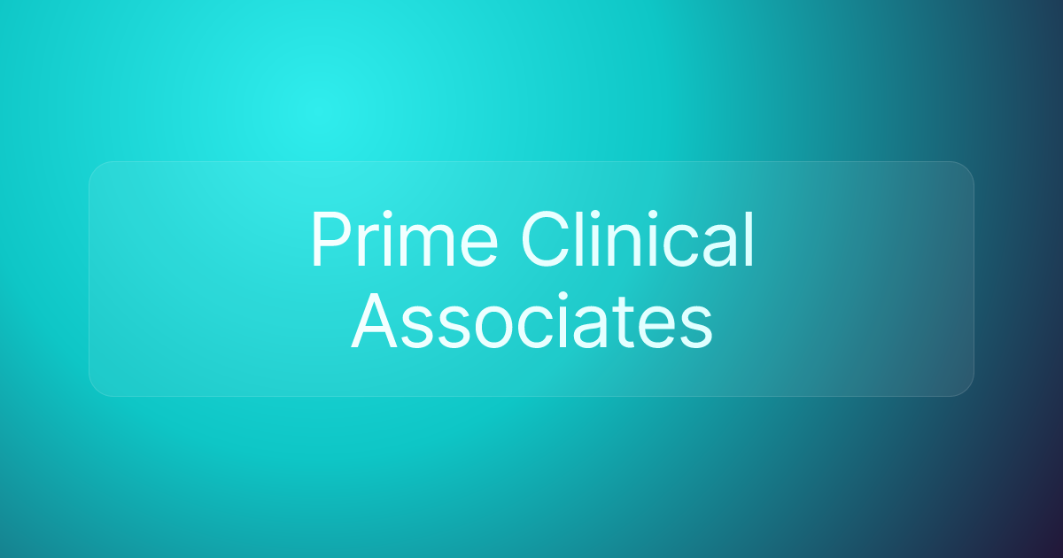 Prime Clinical Associates