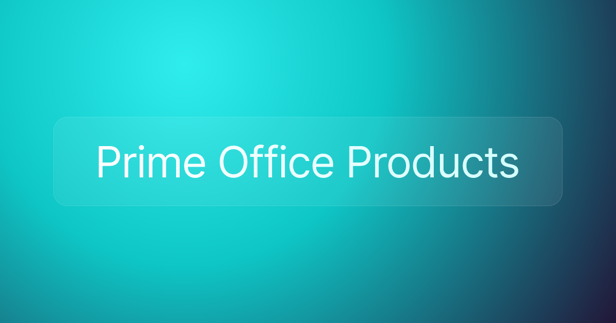 Prime Office Products