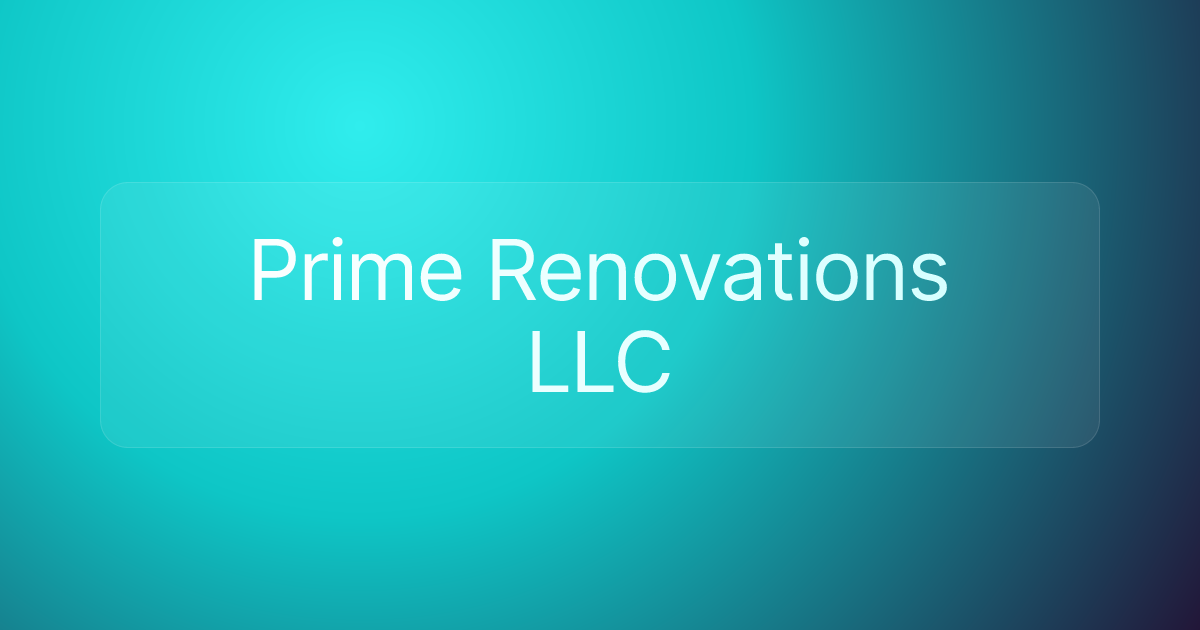 Prime Renovations LLC