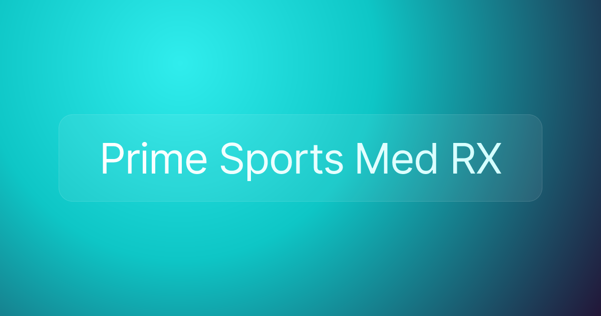Prime Sports Med RX