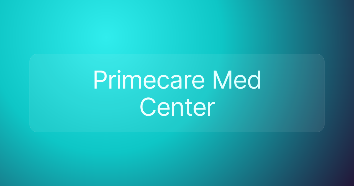 Primecare Med Center