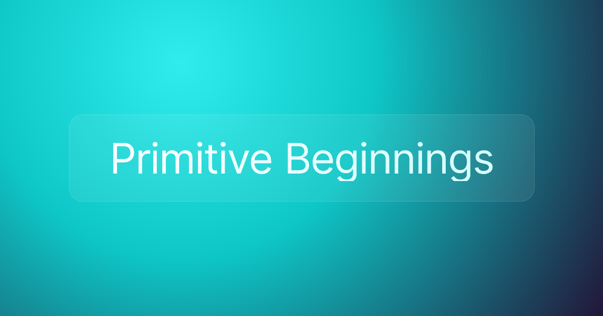 Primitive Beginnings