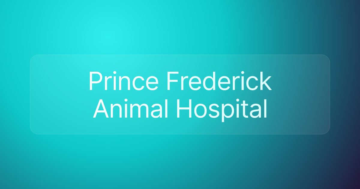 Prince Frederick Animal Hospital