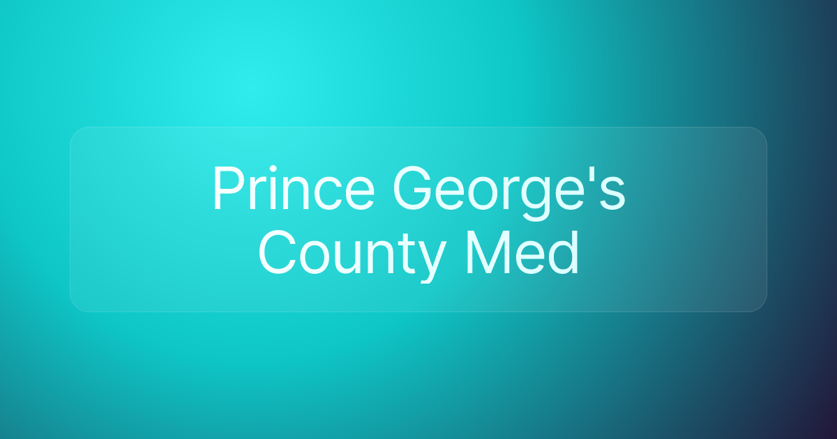 Prince George's County Med